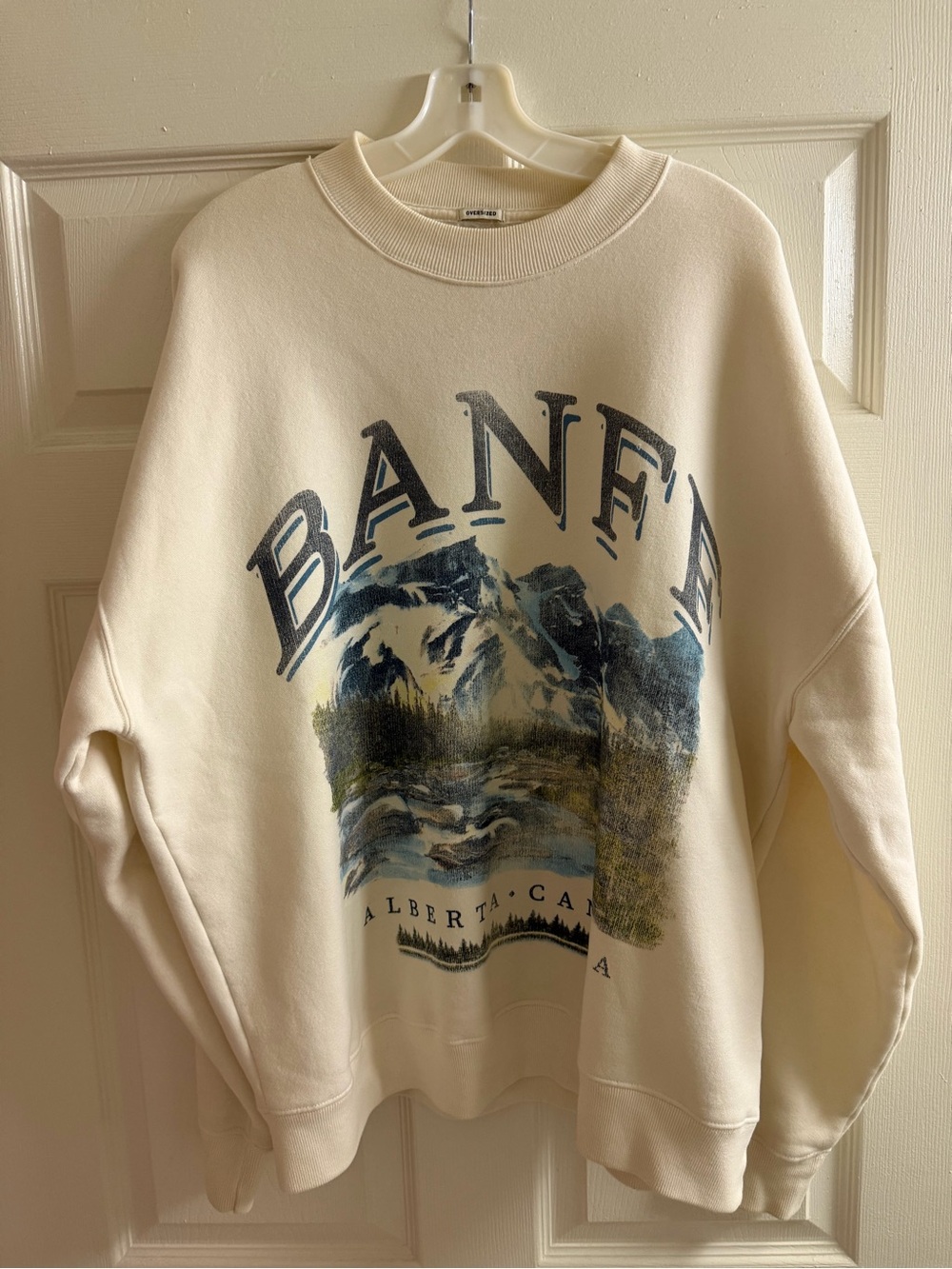 Abercrombie & Fitch Oversized Graphic Sweater - Banff National Park